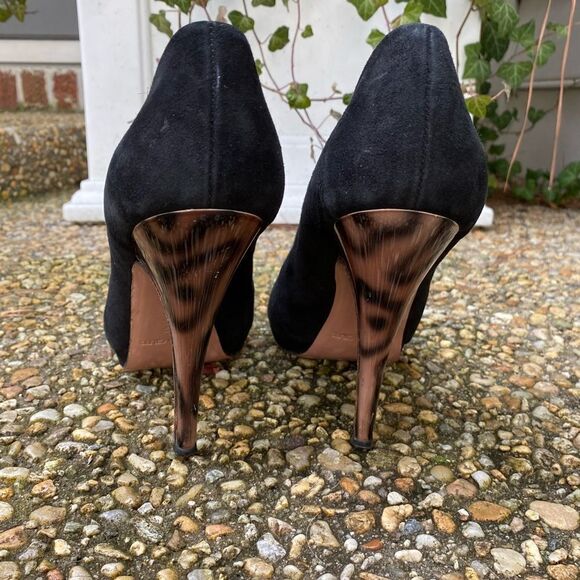 Claudia Ciuti Italy black suede Stiletto Booties 9.5 - Picture 9 of 9